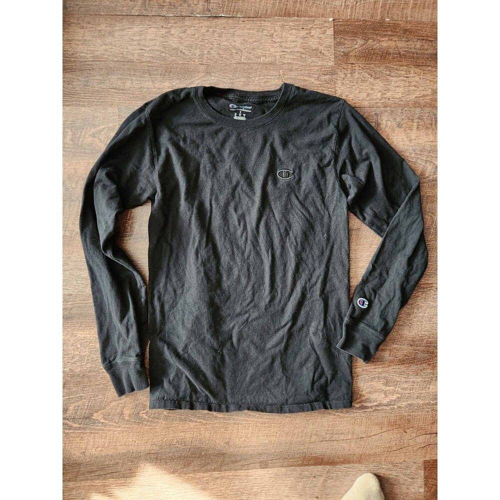 Mens S Champion black long sleeve shirt